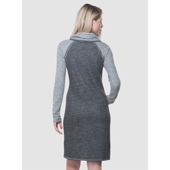 Kuhl Nova Pullover Sweater Dress Gray Blue Small - Picture 9 of 12